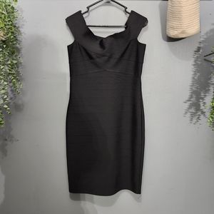 Express Little Black Bold Elements Midi Dress